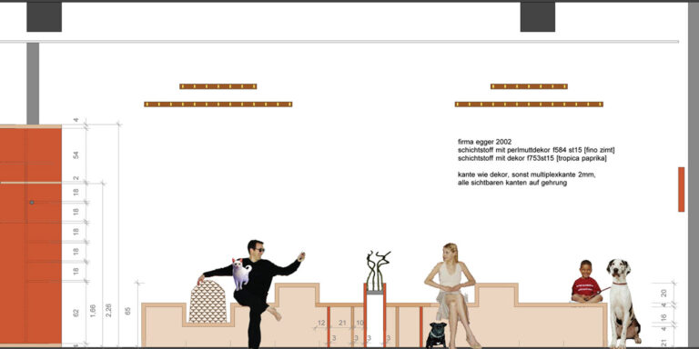 Innenarchitektur für einer Tierarzt Praxis in Hamburg