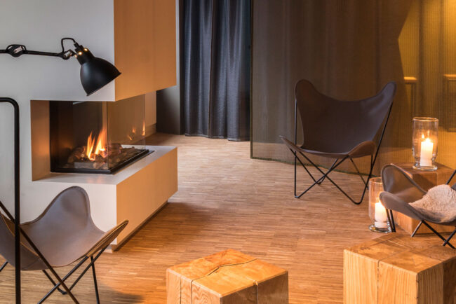 Interior Design und Kaminplanung in einem Hamburger Büro