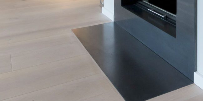 Kamin Planung einer Villa in Blankenese