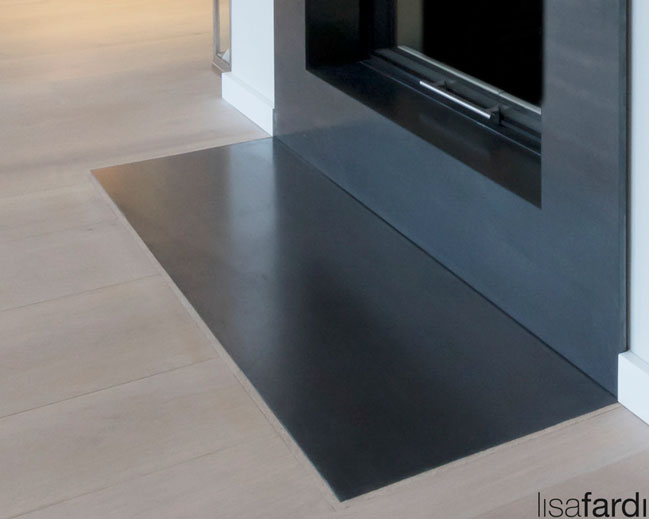 Kamin Planung einer Villa in Blankenese